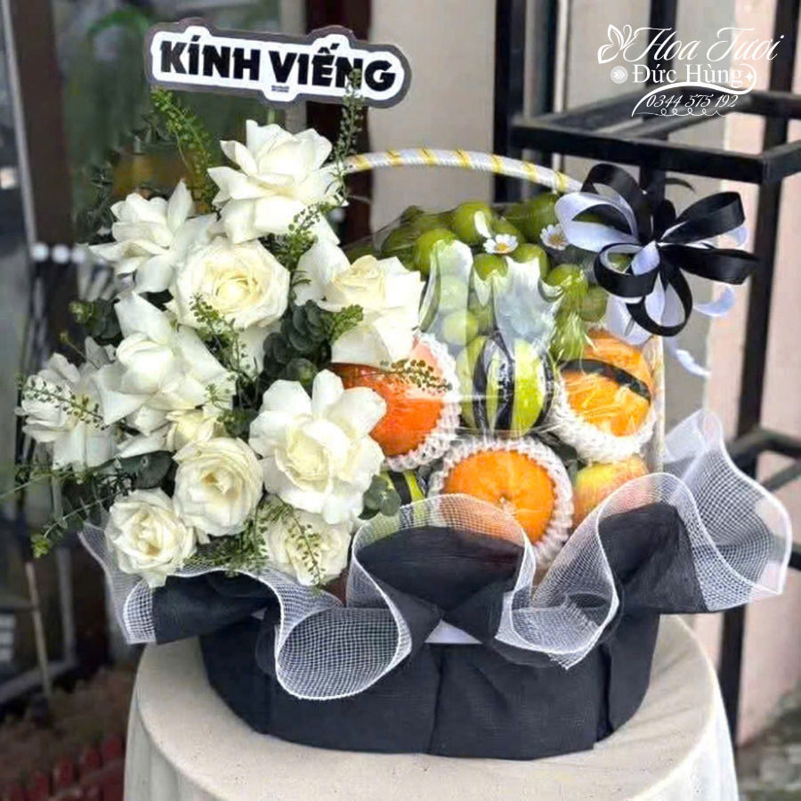 Giỏ Hoa Quả Chia Buồn